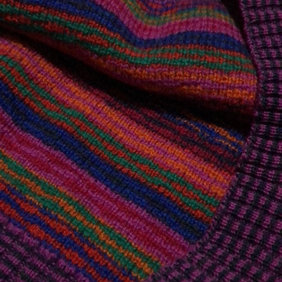Vintage Wendy Lawrence Wool Sweater-Vibrant Pattern-Like New Condition - Picture 17 of 17